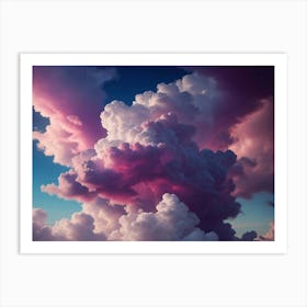 Colored Clouds Art Print