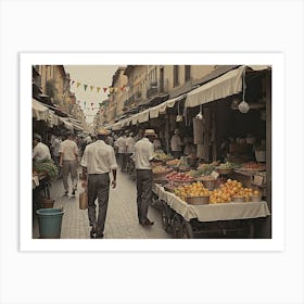 Old Street Market Art Print