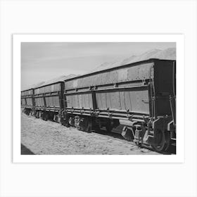 Carloads Of Potash At Potash Mine In Eddy County, New Mexico By Russell Lee Art Print