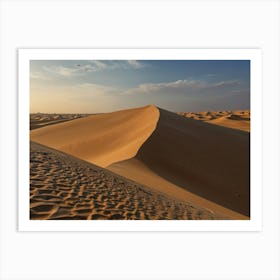 Sand Dunes In The Desert 4 Art Print