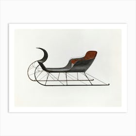 Vintage Sleigh Art Print