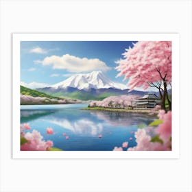 Cherry Blossoms In Japan 13 Art Print