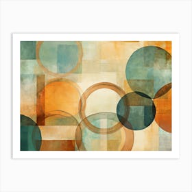 Abstract Circles 4 Art Print