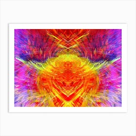 Psychedelic Heart Art Print