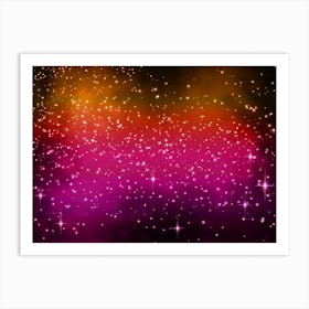 Pastels Shining Star Background Art Print