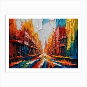 Street Painting Abstract Art Art Print