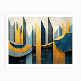 Abstract Cityscape 2 Art Print