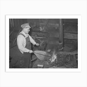 Blacksmith, Depew, Oklahoma By Russell Lee Art Print