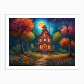 House In The Woods Art Print