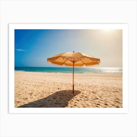 Ai Beach Parasol 022204 Art Print