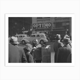 Untitled Photo, Possibly Related To Group Of Men On 7th Avenue And 28th Street, New York City By Russell Lee Art Print