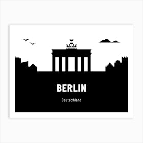 Berlin travel poster Art Print