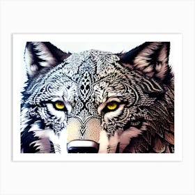 Wolf Painting 30 Art Print