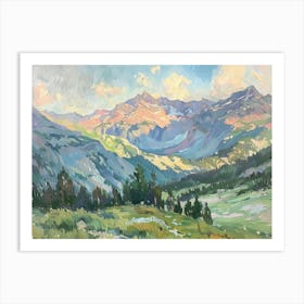 Western Landscapes Rocky Mountains 1 Art Print