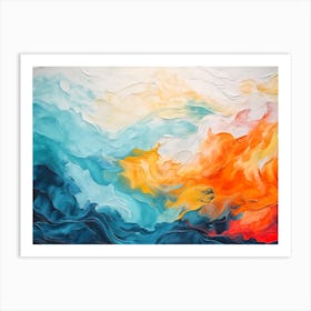 Frostfire Reverie Art Print