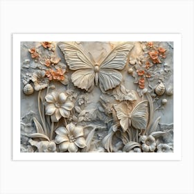 Stone Marble Garden 1 Art Print