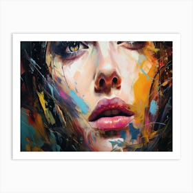 Woman'S Face 5 Art Print