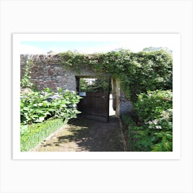 Entrance Gate To The Brick Walled Garden  Art Print