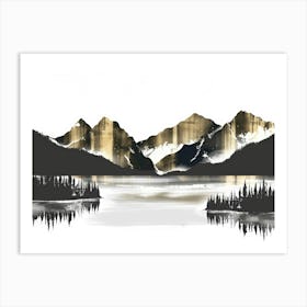 Mountain Painting 2 Art Print