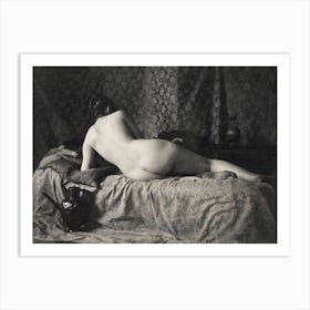 Female Nude From The Back Art Print