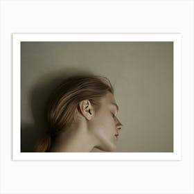 Portrait Of A Young Blonde Woman 5 Art Print