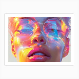 Holographic Portrait 3 Art Print