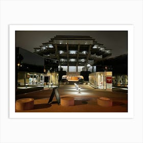 Harvard Library At Night Art Print