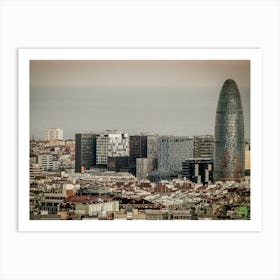 Barcelona Skyline 20191025 31pub Art Print