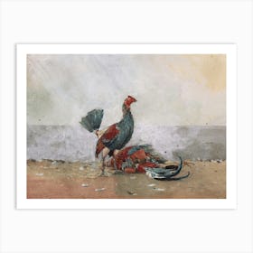 Vintage Roosters Art Print