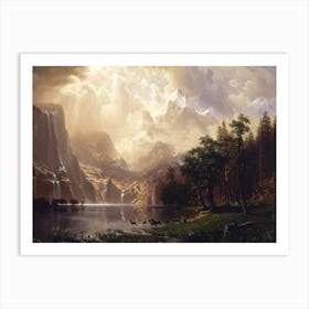 A Landscape, Albert Bierstadt Art Print