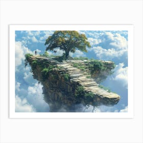 Tree In The Sky 4 Art Print