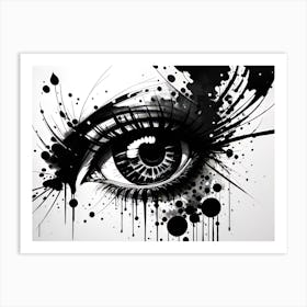 Eye Painting Art Print