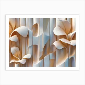 Paper Flower Wall Art 9 Art Print