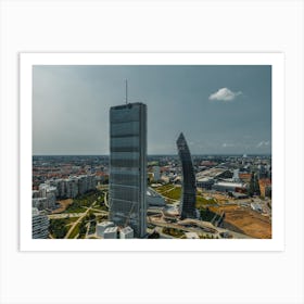 Citylife Milan Aerial view Art Print