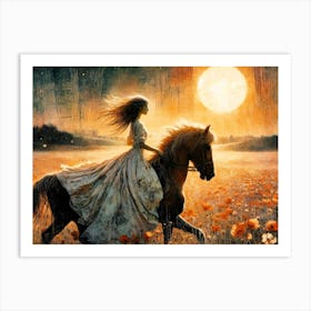 Creative Horse Beauty Illustration Nr 8 Art Print