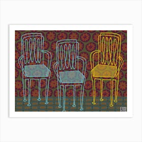 Chairs 2 Art Print