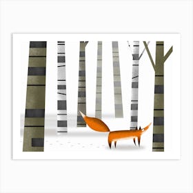 Winter Fox Art Print