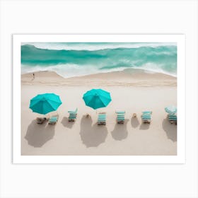 Beach Umbrellas Art Print