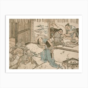 Chasing Out Demons At Lunar New Year, Katsushika Hokusai Art Print