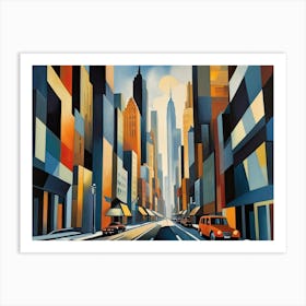 City Cubism  Art Print