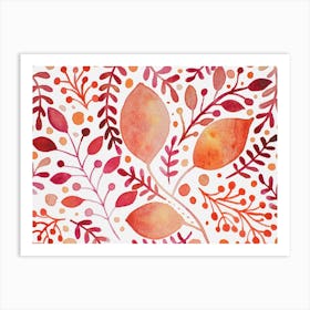 Autumn Leaves Art Print