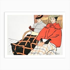 Man And Woman Sitting Together (1897), Edward Penfield Art Print