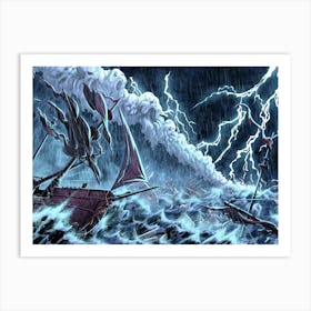 Poseidon's Might Art Print