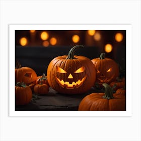 Pumpkin Lantern Art Print