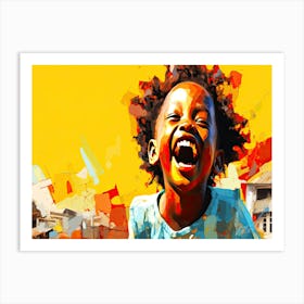 Happy Child - Laughing Child Art Print