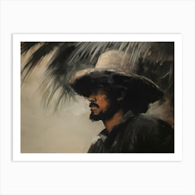 Jamaican Man Vintage Art Print