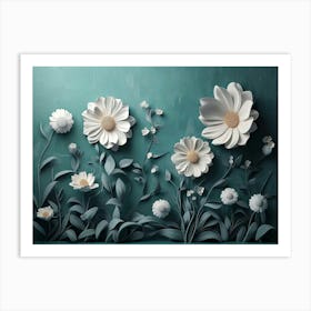 Paper Flowers 39 Art Print