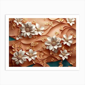 3d Floral 4 Art Print