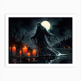 Ghost In The Water Art Print