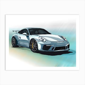 Car Porsche 911 Gt3 Art Print